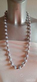 collana agata e corallo