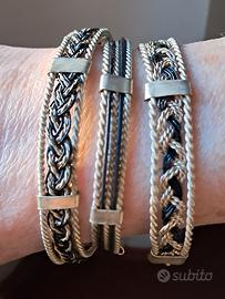 set 3 bracciali etnici
