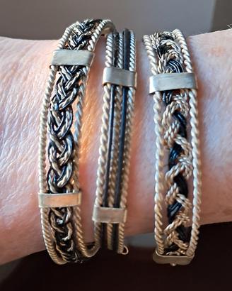 set 3 bracciali etnici