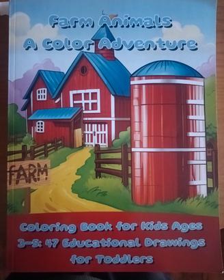 Libro da colorare per bambini 3 - 5 anni, inglese