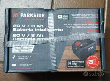 Nuovo!Parkside accumulatore 8 Ah smart X20v Garanz