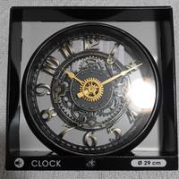 orologio ingranaggi da parete 29 cm diametro nuovo