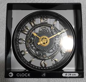 orologio ingranaggi da parete 29 cm diametro nuovo