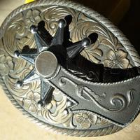 VECCHIA FIBBIA CINTURA VINTAGE ANNI 80