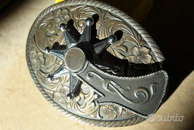 VECCHIA FIBBIA CINTURA VINTAGE ANNI 80