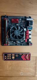 Scheda Madre ITX ASRock Fatal1ty AB350 + CPU + RAM