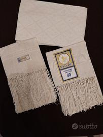 Asciugamani lino vintage set Bassetti