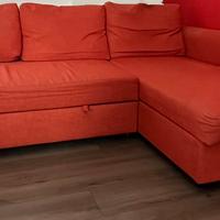 Divano letto Ikea FRIHETEN arancione