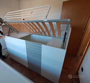 3 letti e armadiatura