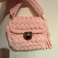 Borsetta  tracolla rosa cipria