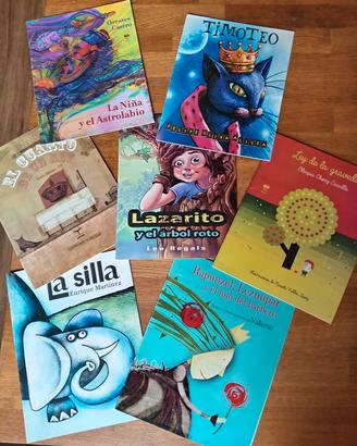 Lotto 7 Libri per bambini in Spagnolo (5-10 anni)