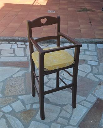 seggiolone per pappa in legno