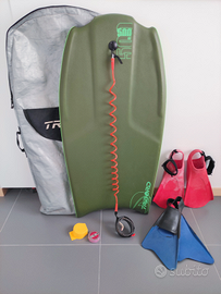 Bodyboard Decathlon Tribord 500 44" + Pinne