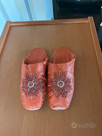 Babbuccia marocchina ricamata taglia 39