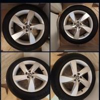 Cerchi in lega vw volk tcross con gomme 205 55 17 