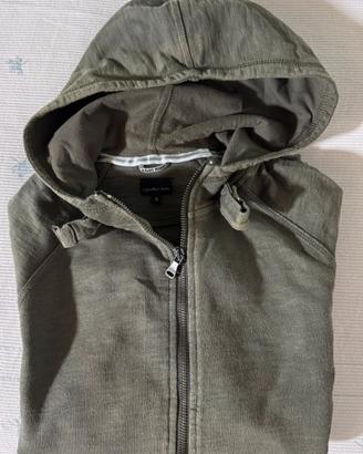 Felpa con cappuccio e zip Calvin Klein Jeans