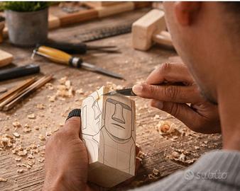 Kit per intaglio in legno Moai