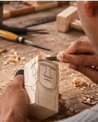 Kit per intaglio in legno Moai