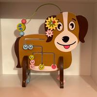 Cagnolino di legno reversibile abaco