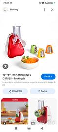 tritatutto grattugia Moulinex nuovo 