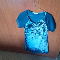 maglia blu da donna