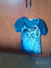 maglia blu da donna