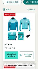 Kit Deliveroo rider
