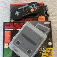 Mini snes + controller hori + emulatori
