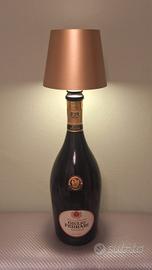 Giulio Ferrari bottiglia lampada led dorata 