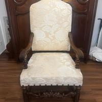 Troni poltroncine Luigi XIV