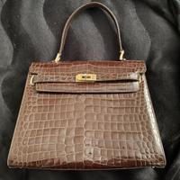 BORSA VINTAGE IN COCCODRILLO GORI MADE IN ITALY