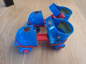 Pattini a rotelle regolabili spiderman