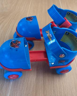 Pattini a rotelle regolabili spiderman