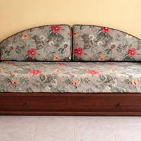 Divano letto in legno massello arte povera