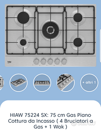 Gas Piano Cottura da incasso Beko