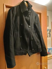 giacchetto/cappotto nero ragazza donna Benetton 