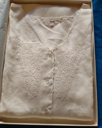 camicia da notte in puro lino