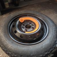 Ruotino di scorta nuovo 4 fori 135/80 R14 80P