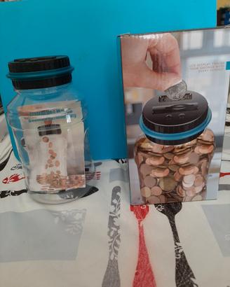 contenitori in plastica con contamonete