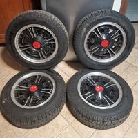 cerchi lega + gomme fiat 500/126