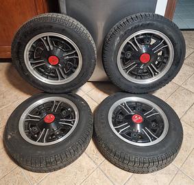 cerchi lega + gomme fiat 500/126