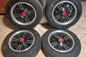 cerchi lega + gomme fiat 500/126