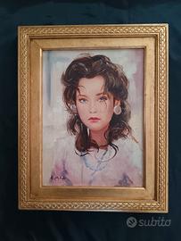 Ritratto, dipinto olio su tela 