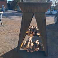 barbeque in corten