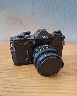 Canon EF "Black Beauty" 35mm SLR + Canon nFD 50mm
