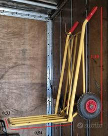 CARRELLO ACCIAIO CON RUOTE - PIEGHEVOLE