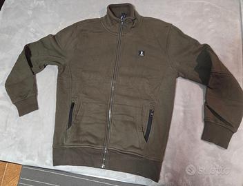 Datch felpa con zip verde uomo tg.S