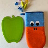 Tappi, guanti, tagliere