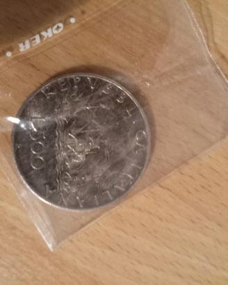 500 Lire d'argento Caravelle anno 1966 originale