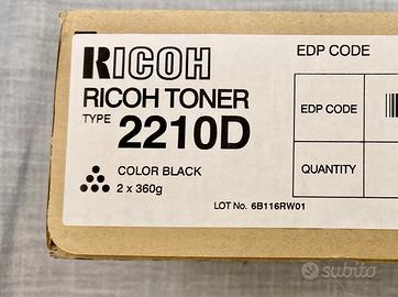 Ricoh Toner Type 2210D Black – 2×360g – EDP 885053